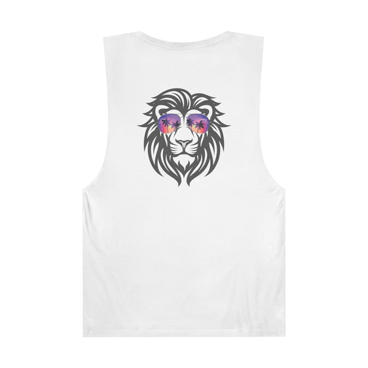 Unisex Muscle Tank: Rasta Lion