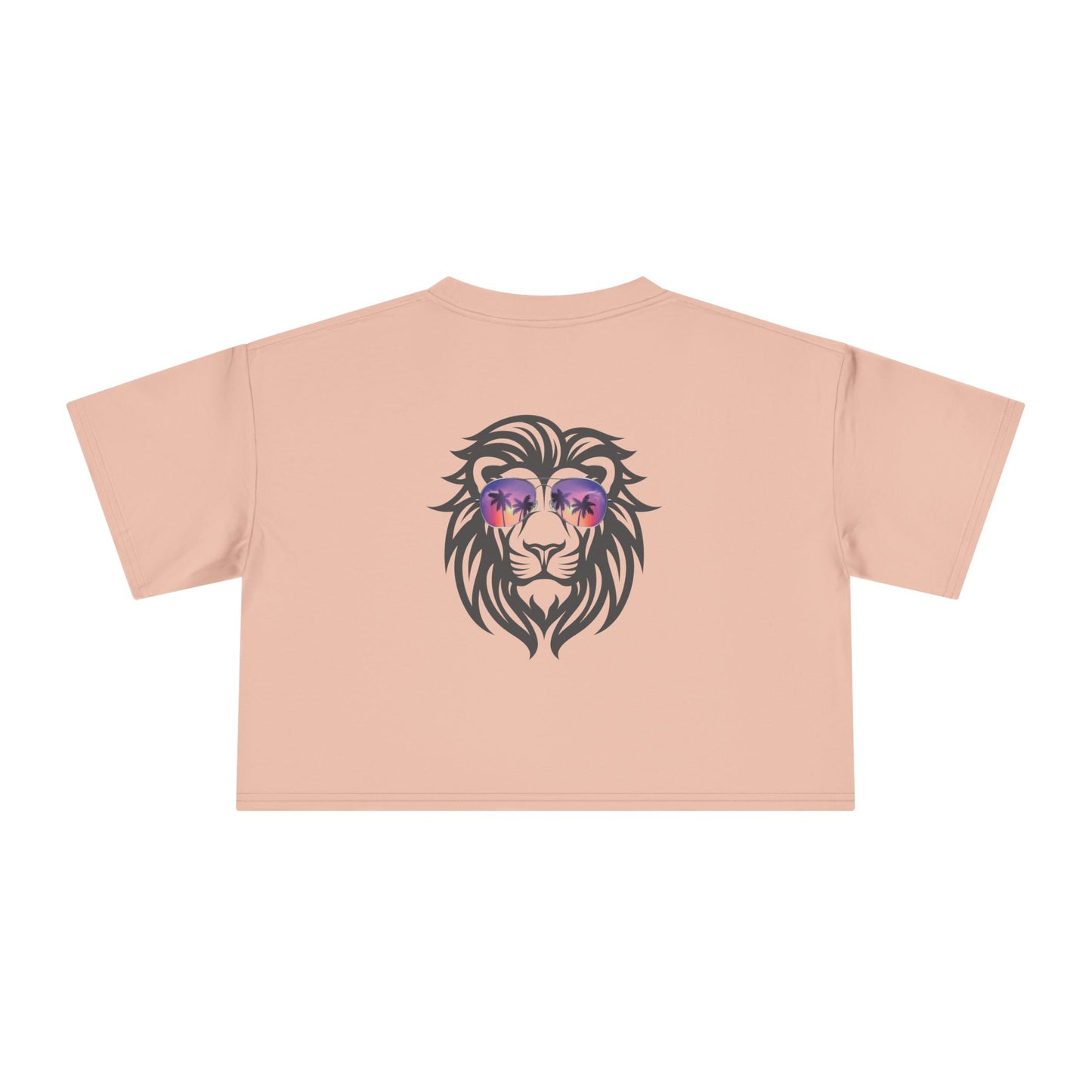 Women's Crop Tee: Rasta Lion