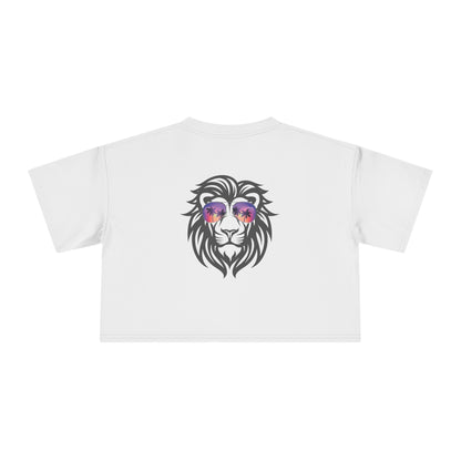 Women's Crop Tee: Rasta Lion