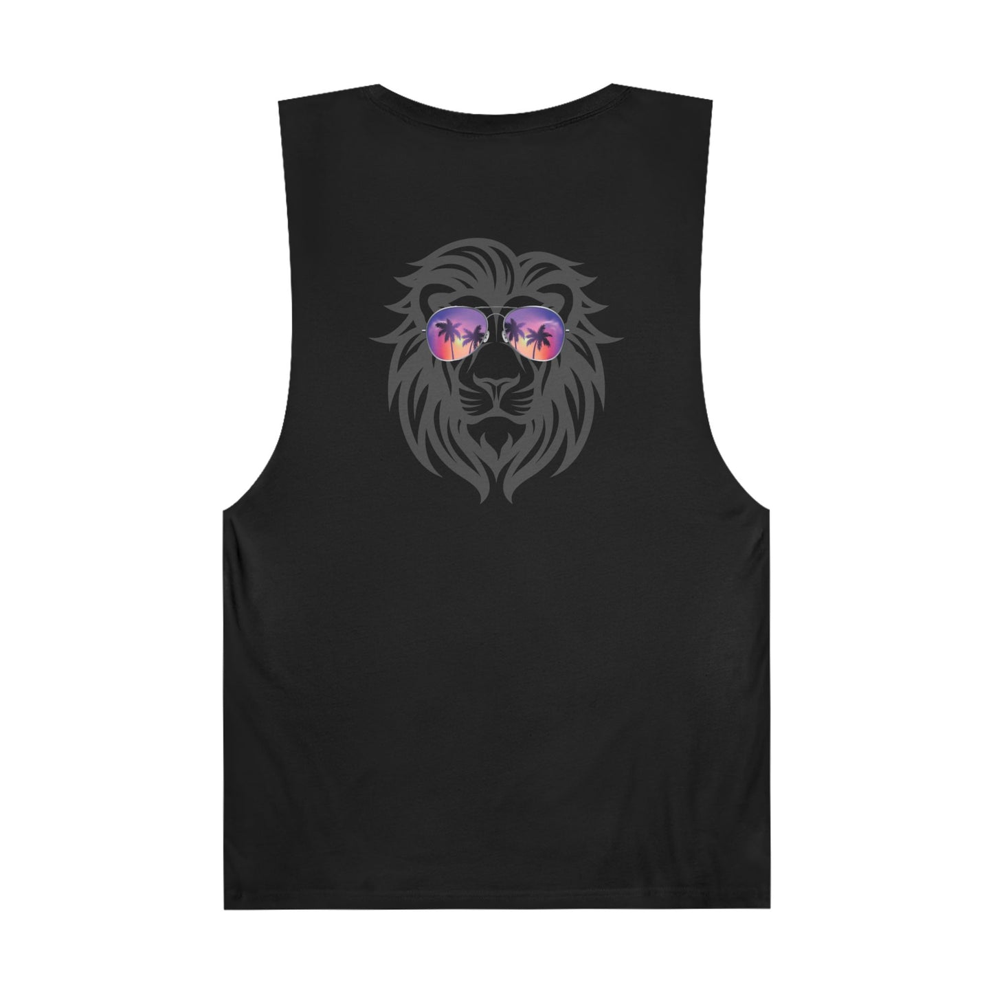 Unisex Muscle Tank: Rasta Lion